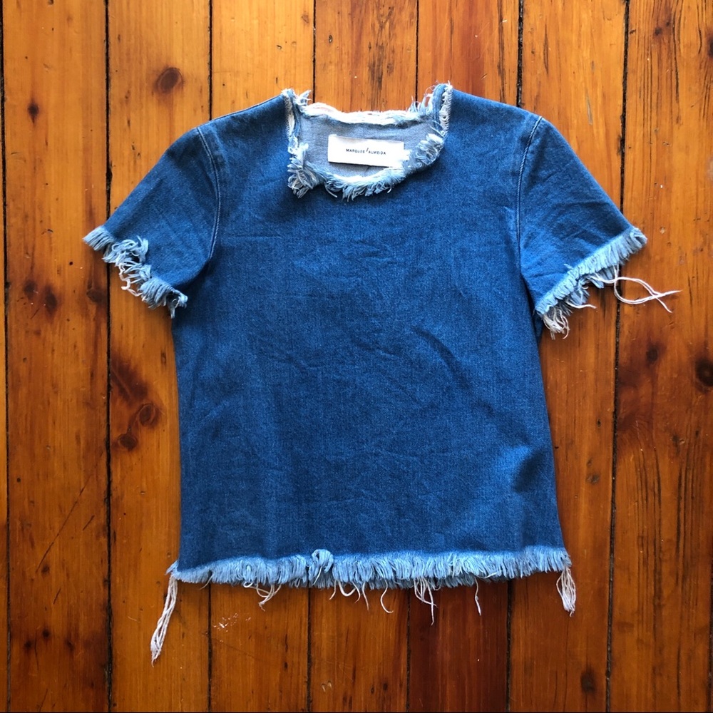 NWOT Marques Almeida Denim Shirt
